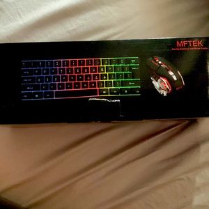 Hi tech gaming keyboard and mouse